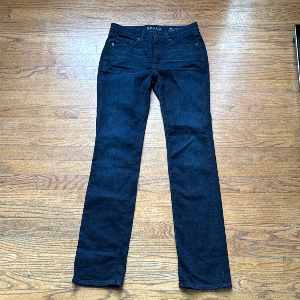 SPANX Blue Straight Leg Jeans Timeless Style